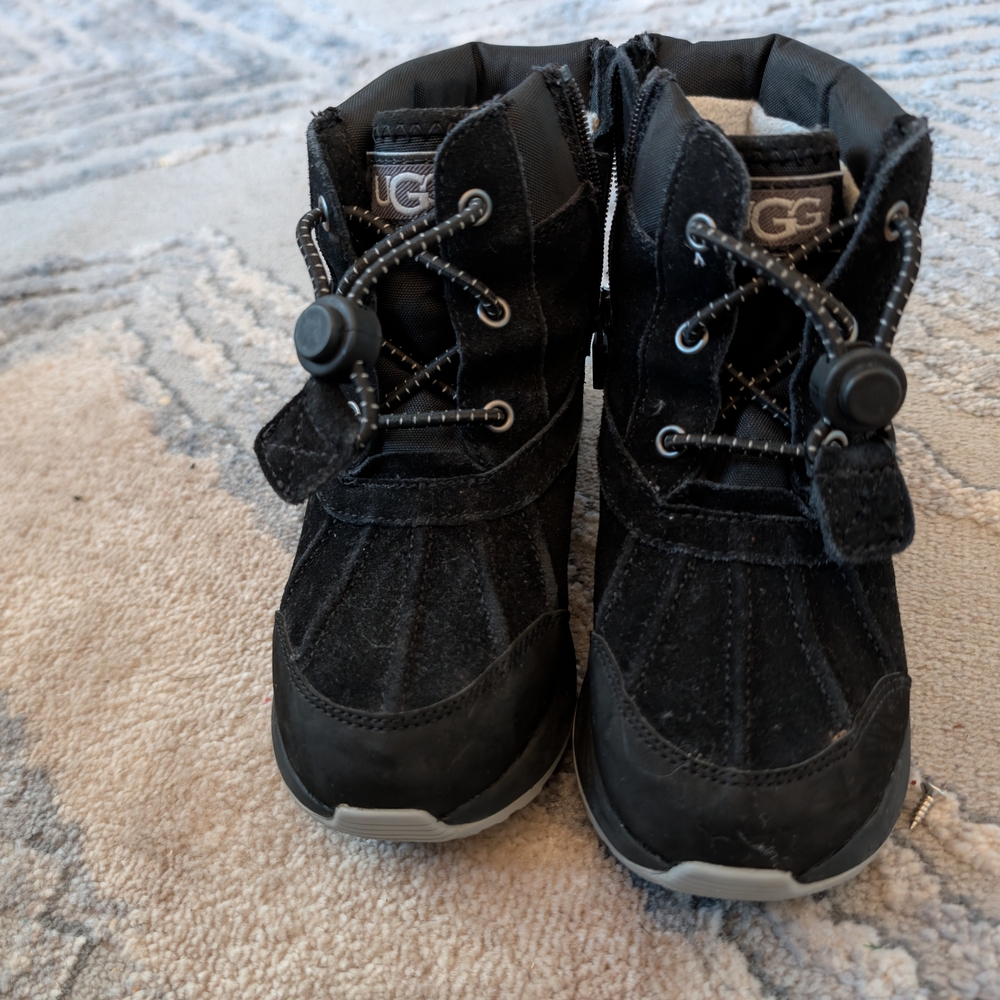 UGG Kids 11 Black Waterproof Winter Boots - Picture 9 of 13